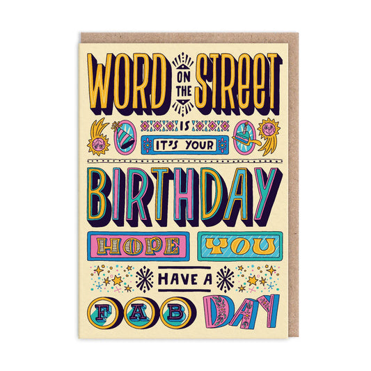 Heliotique | Ohh Deer Word On The Street Birthday Card