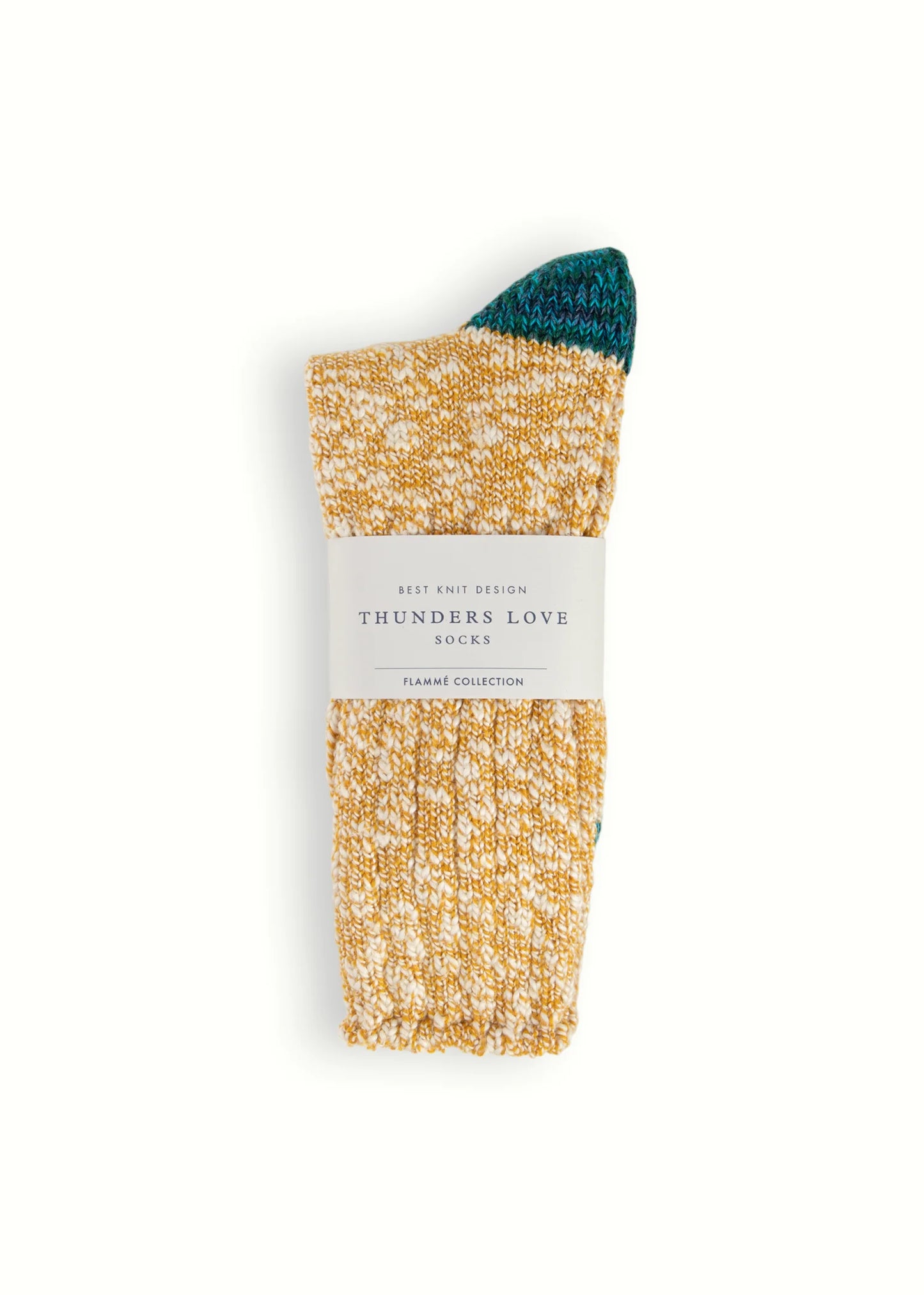 Heliotique | Thunders Love Flamme Socks - Mustard