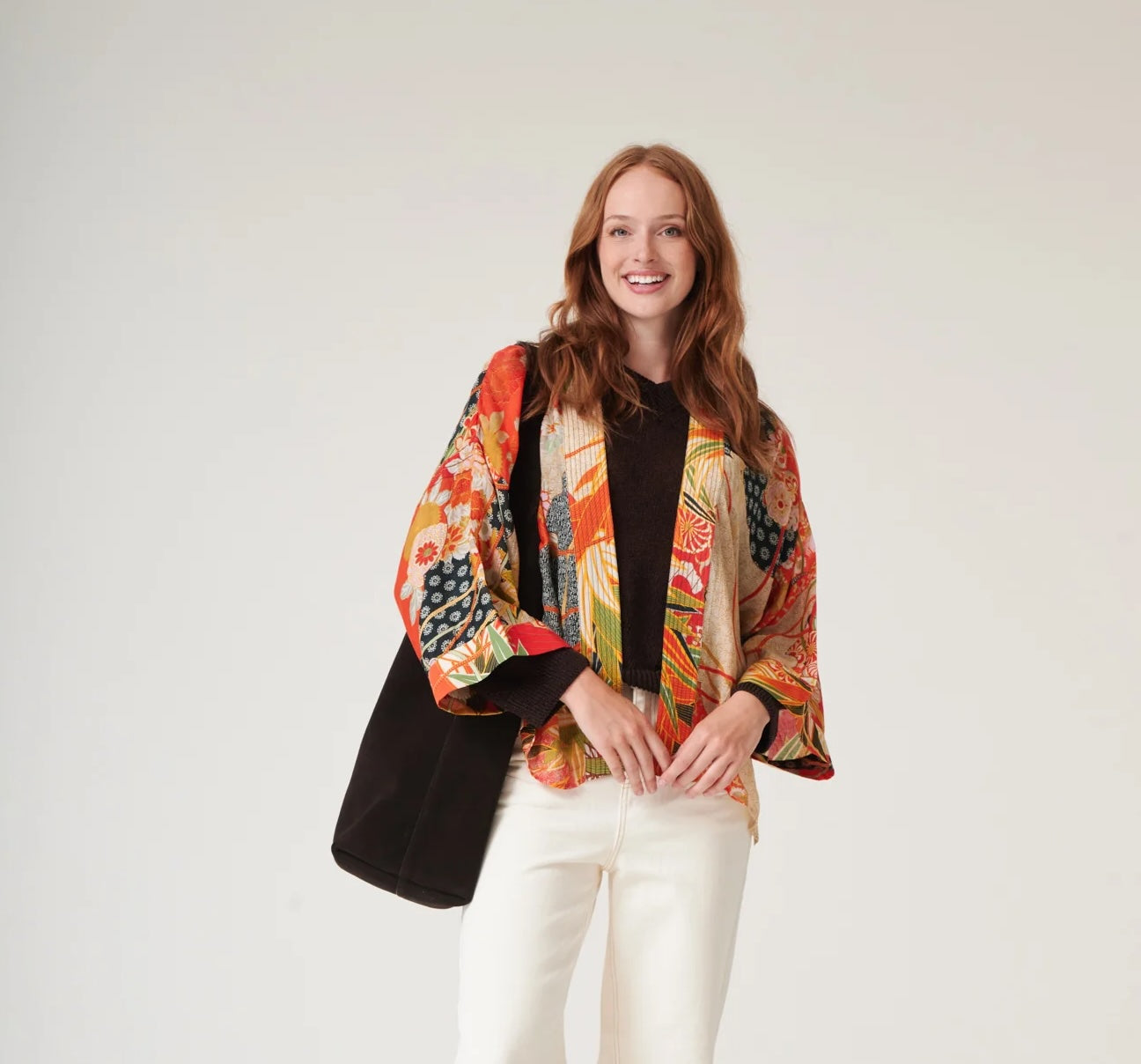 Fans Kimono - Scarlet
