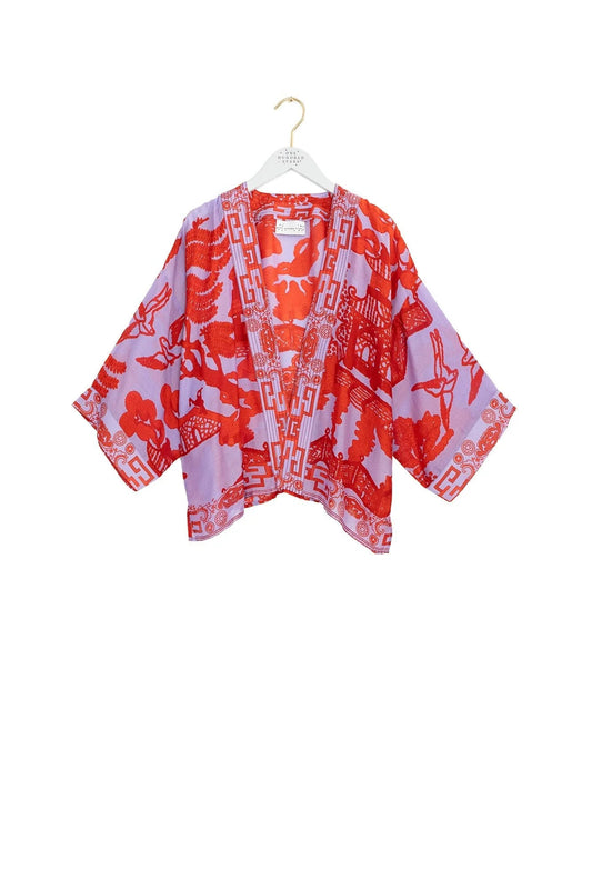 Heliotique Giant Willow Violet Kimono