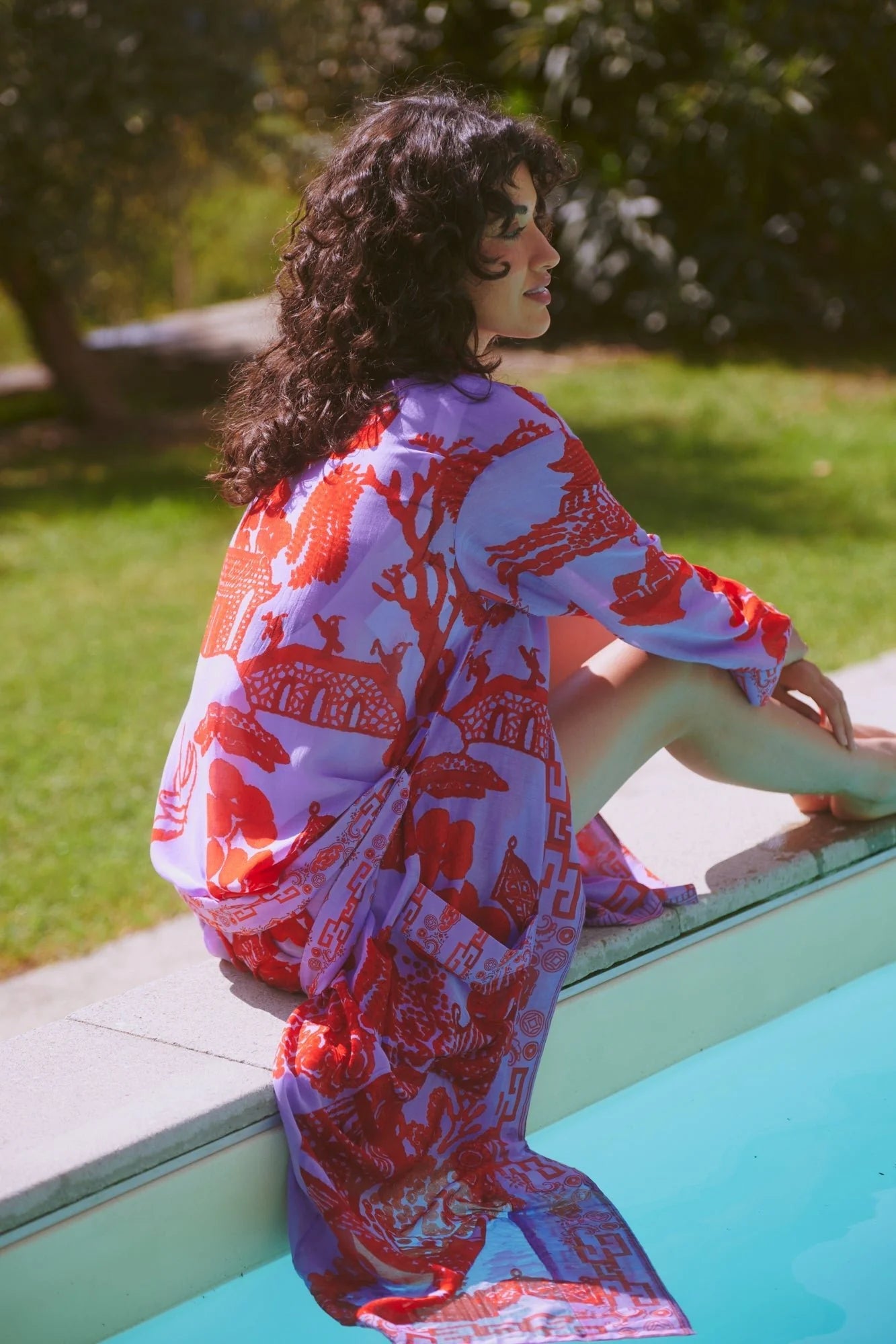 Heliotique Giant Willow Violet Gown