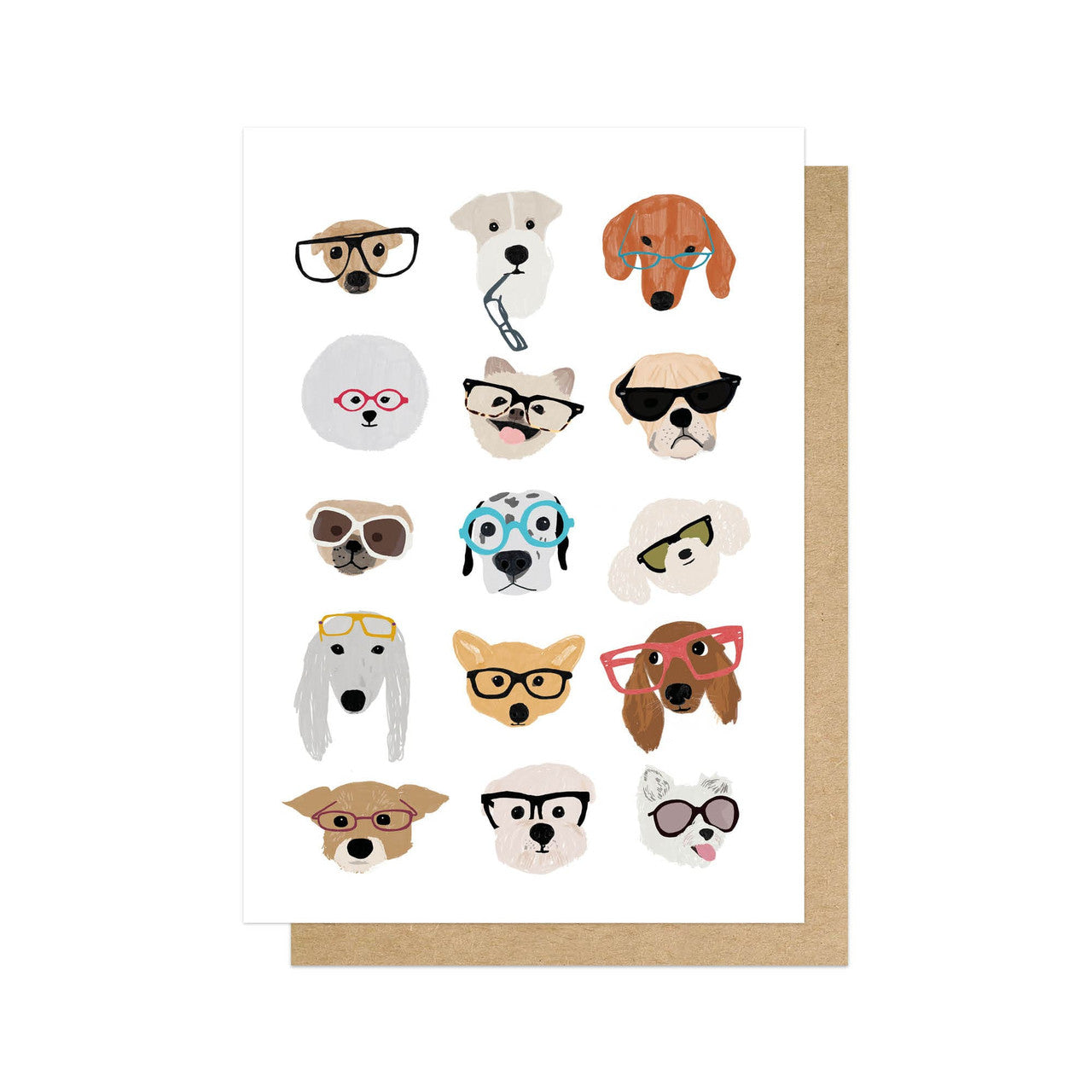 Heliotique Dogs in Glasses Card