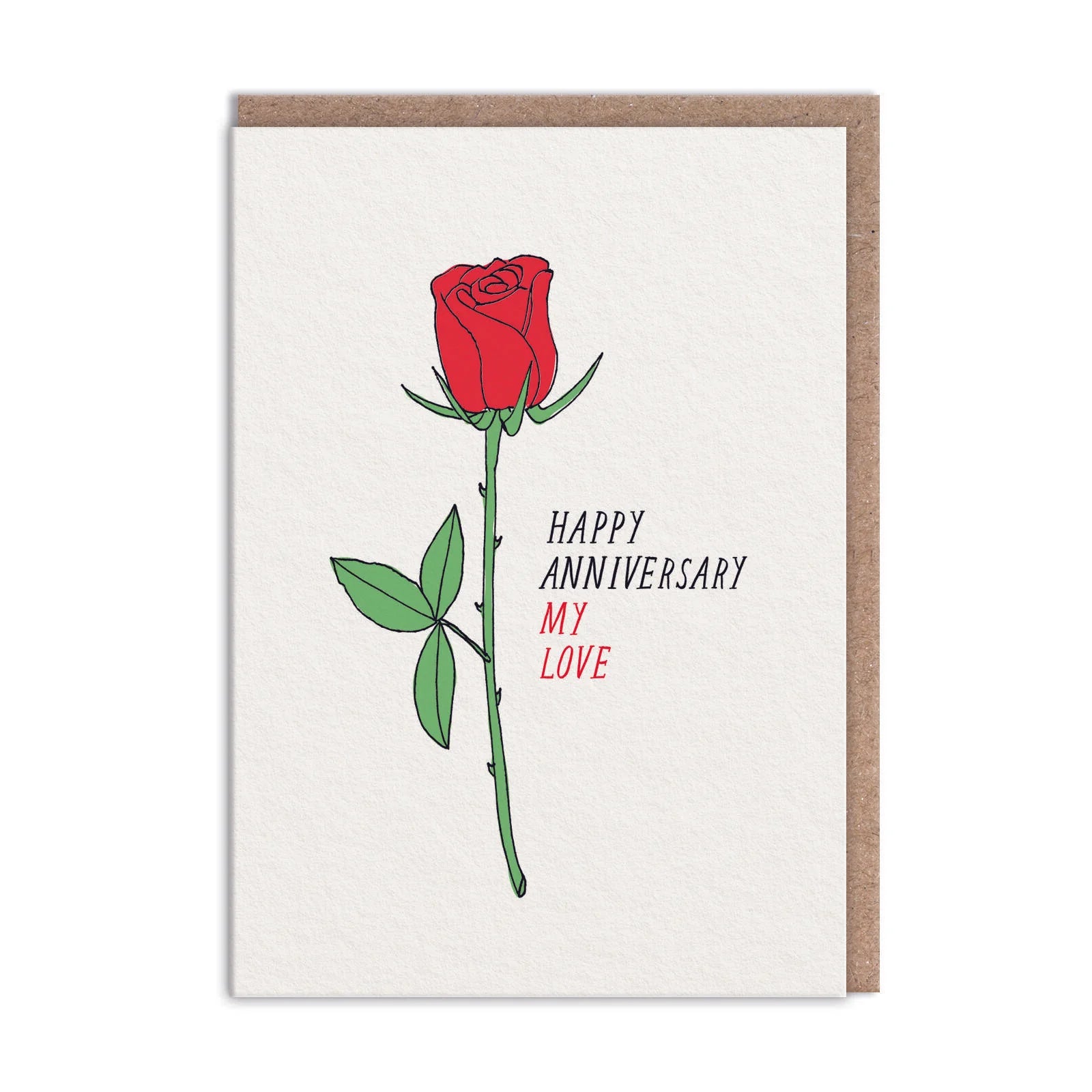 Heliotique | Ohh Deer Rose Anniversary Card