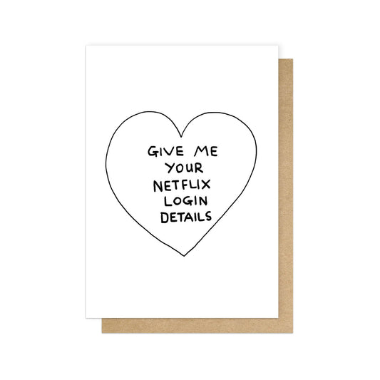 Heliotique | East End Prints Netflix Log In Card