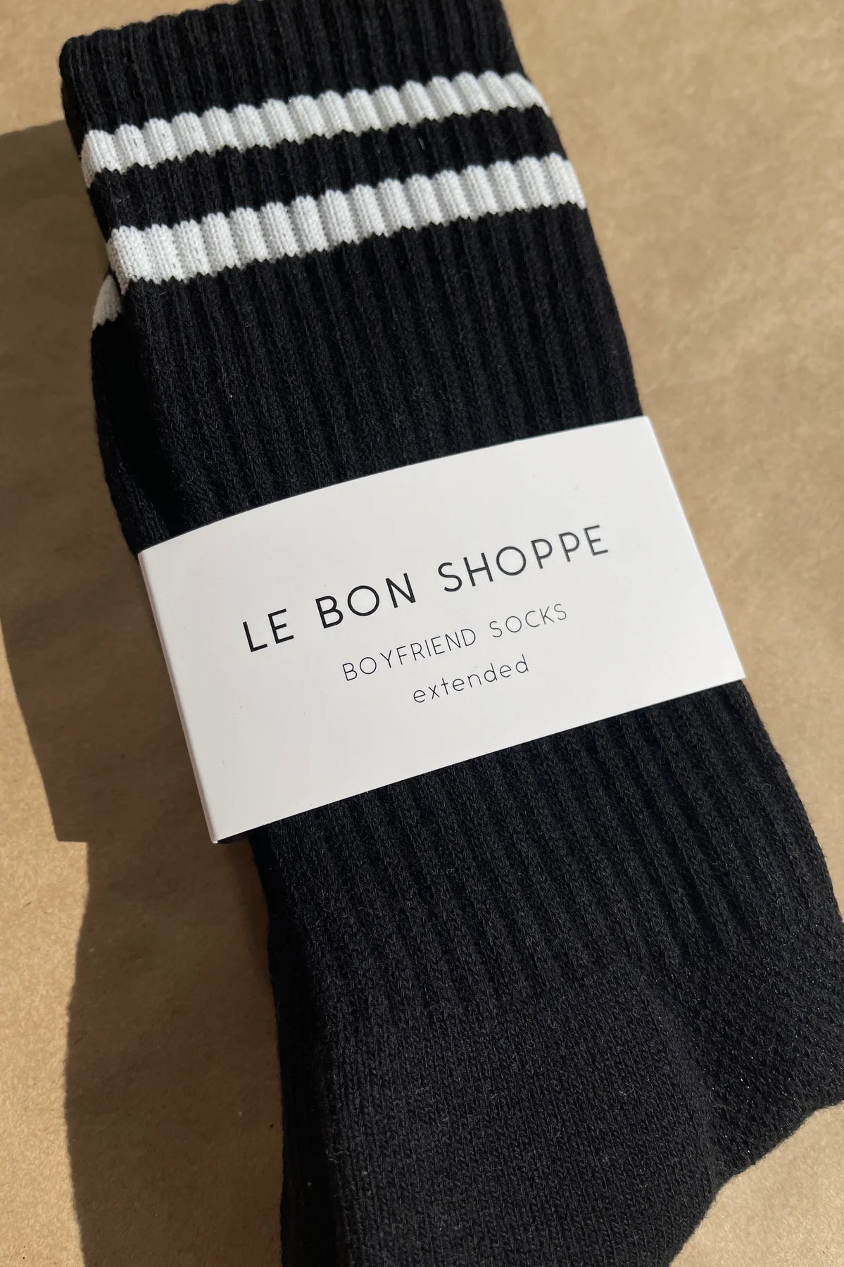 Heliotique | Le Bon Shoppe Extended Boyfriend Socks - Noir