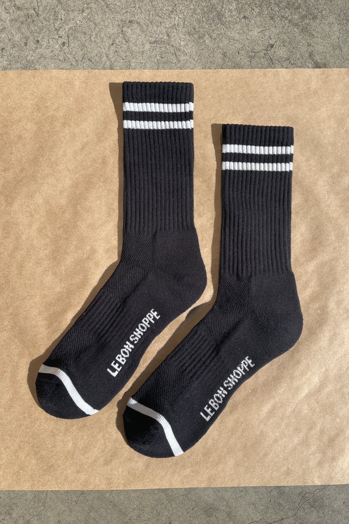 Heliotique | Le Bon Shoppe Extended Boyfriend Socks - Noir