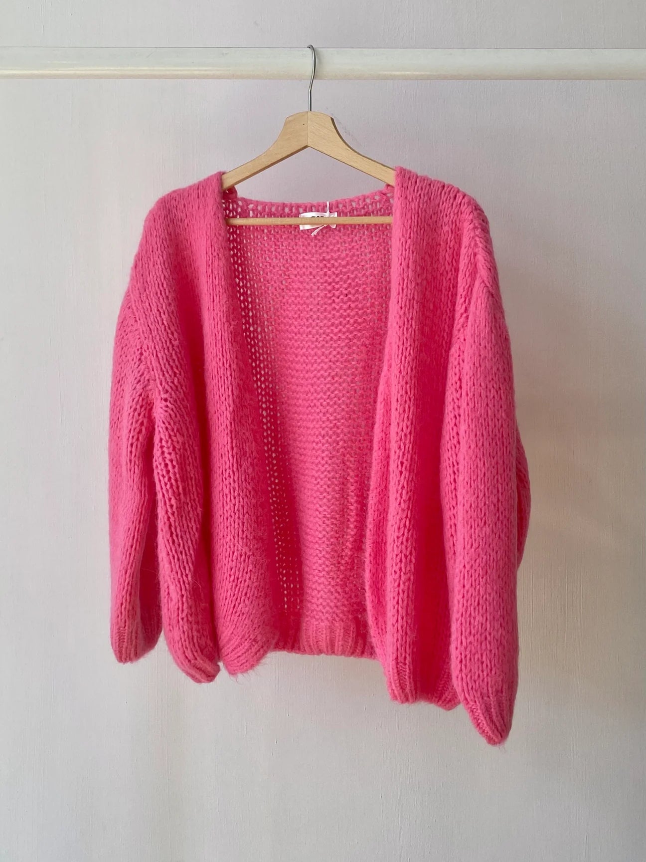 Heliotique | Ost London Smila Mohair Cardigan - Bubblegum Pink