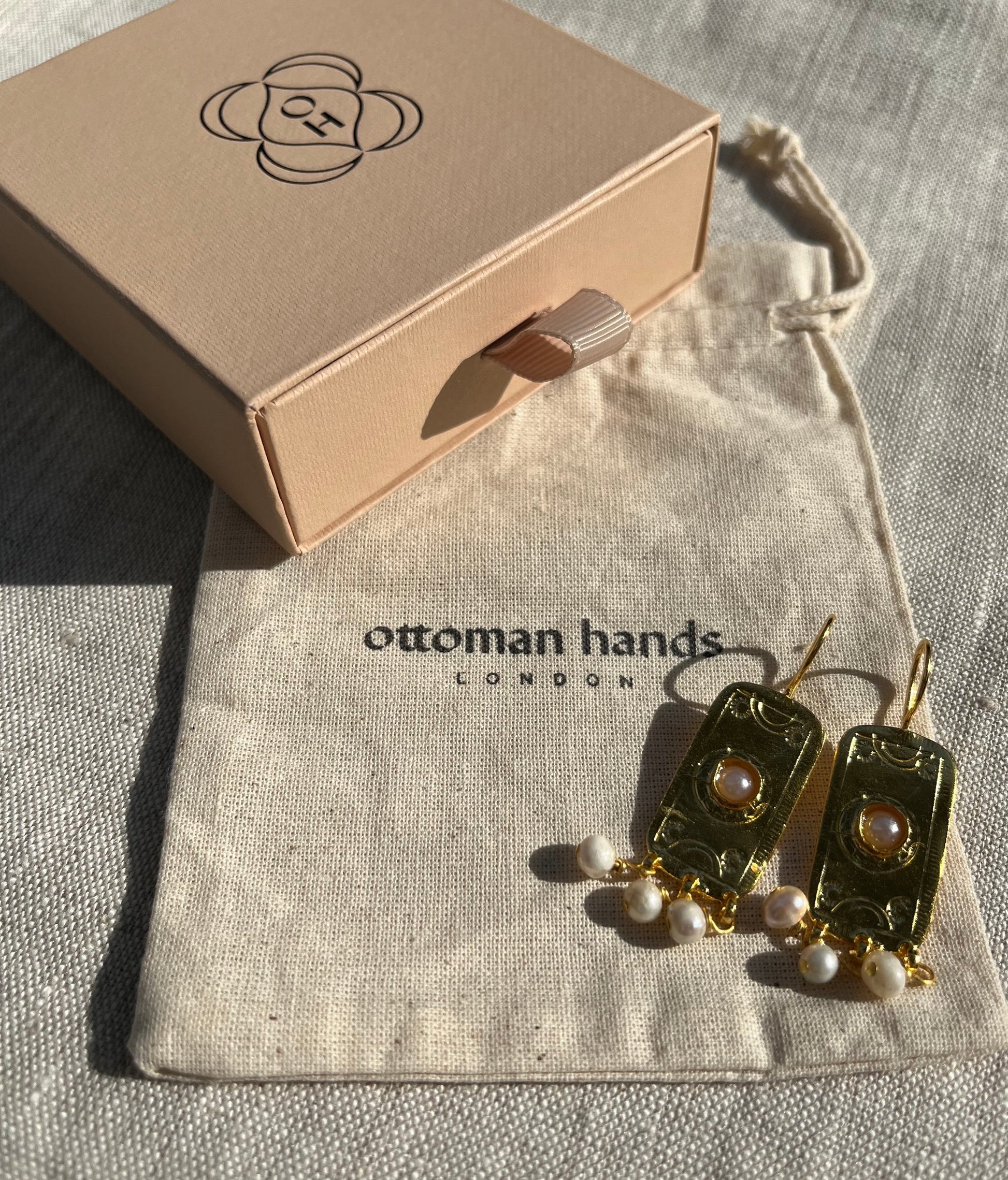 Heliotique Anya Pearl Drop Earrings