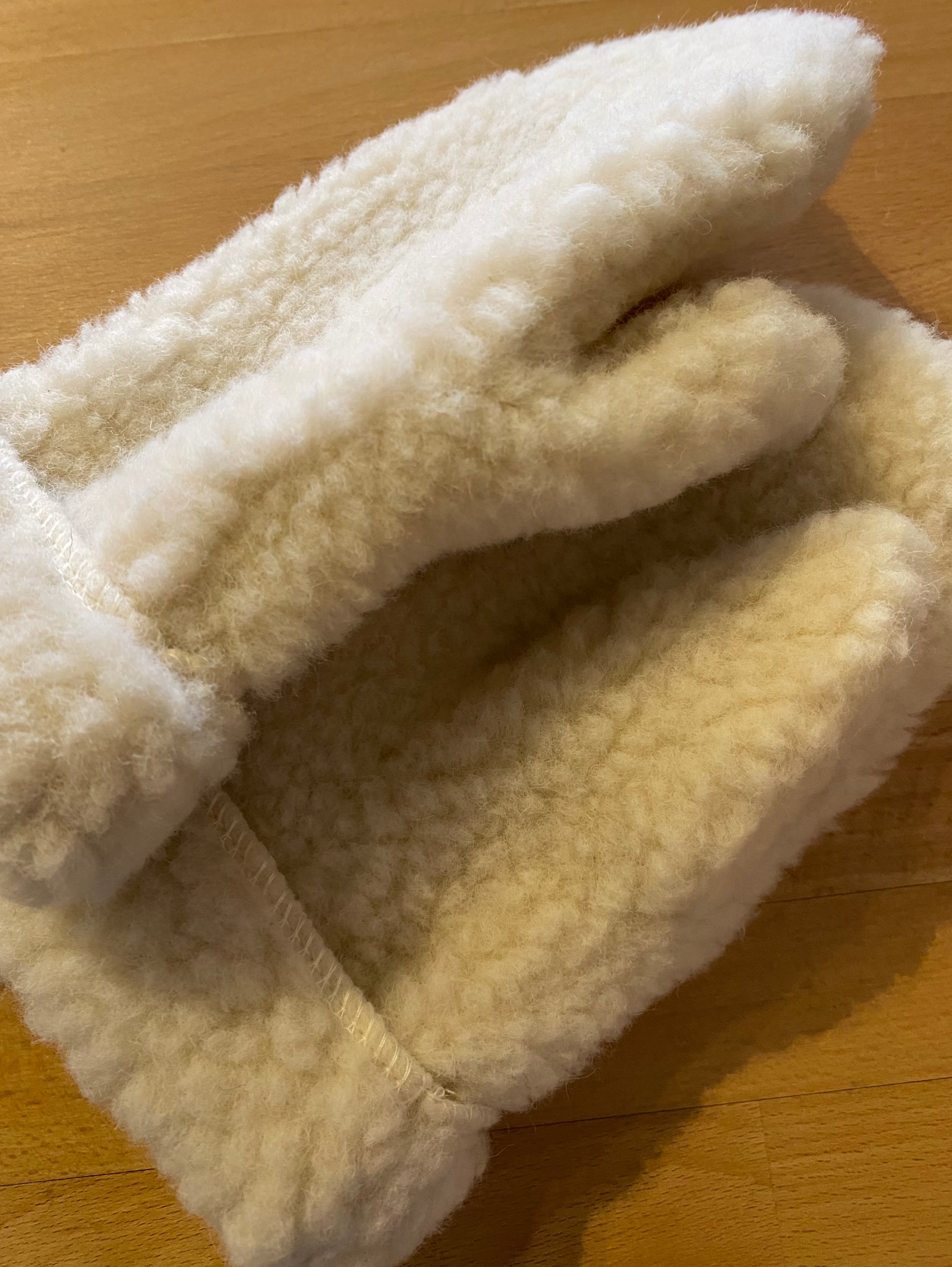 Heliotique | Yoko Wool 100% Wool Mittens - Natural