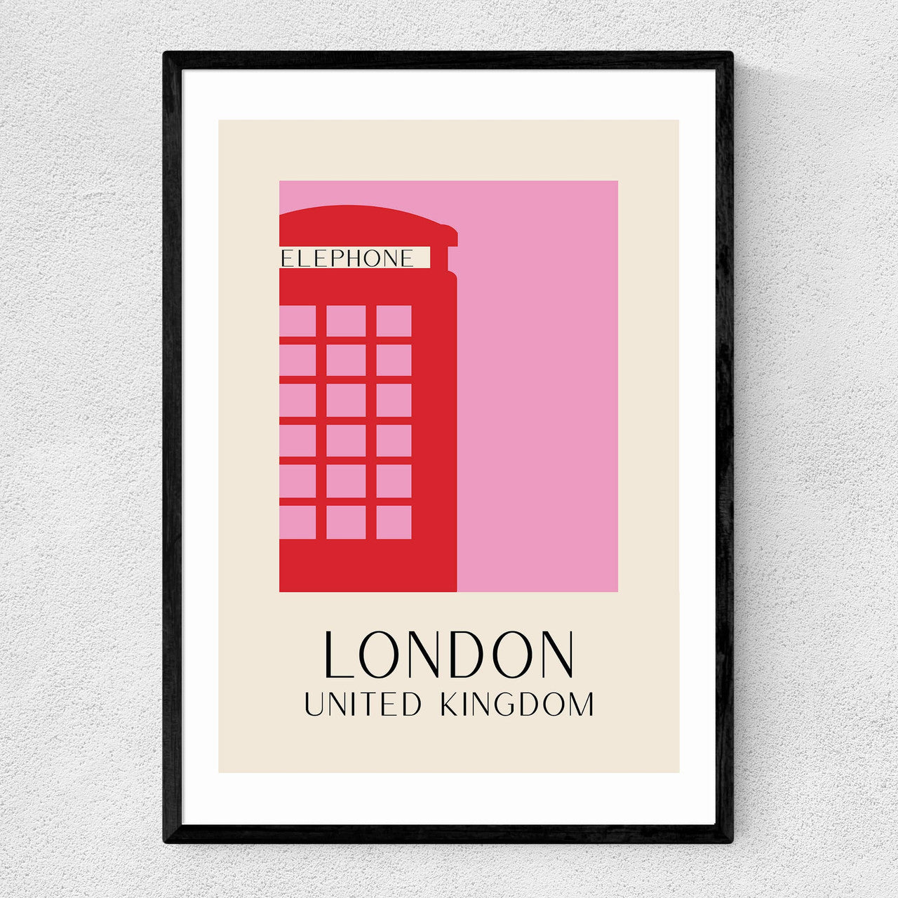 London Telephone Box Print