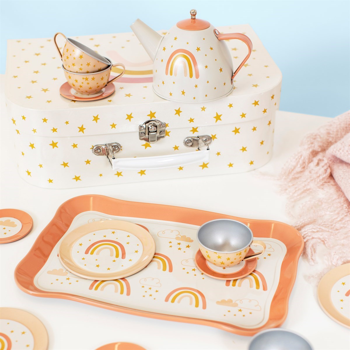 Heliotique | Kids Star & Rainbow Tea Set