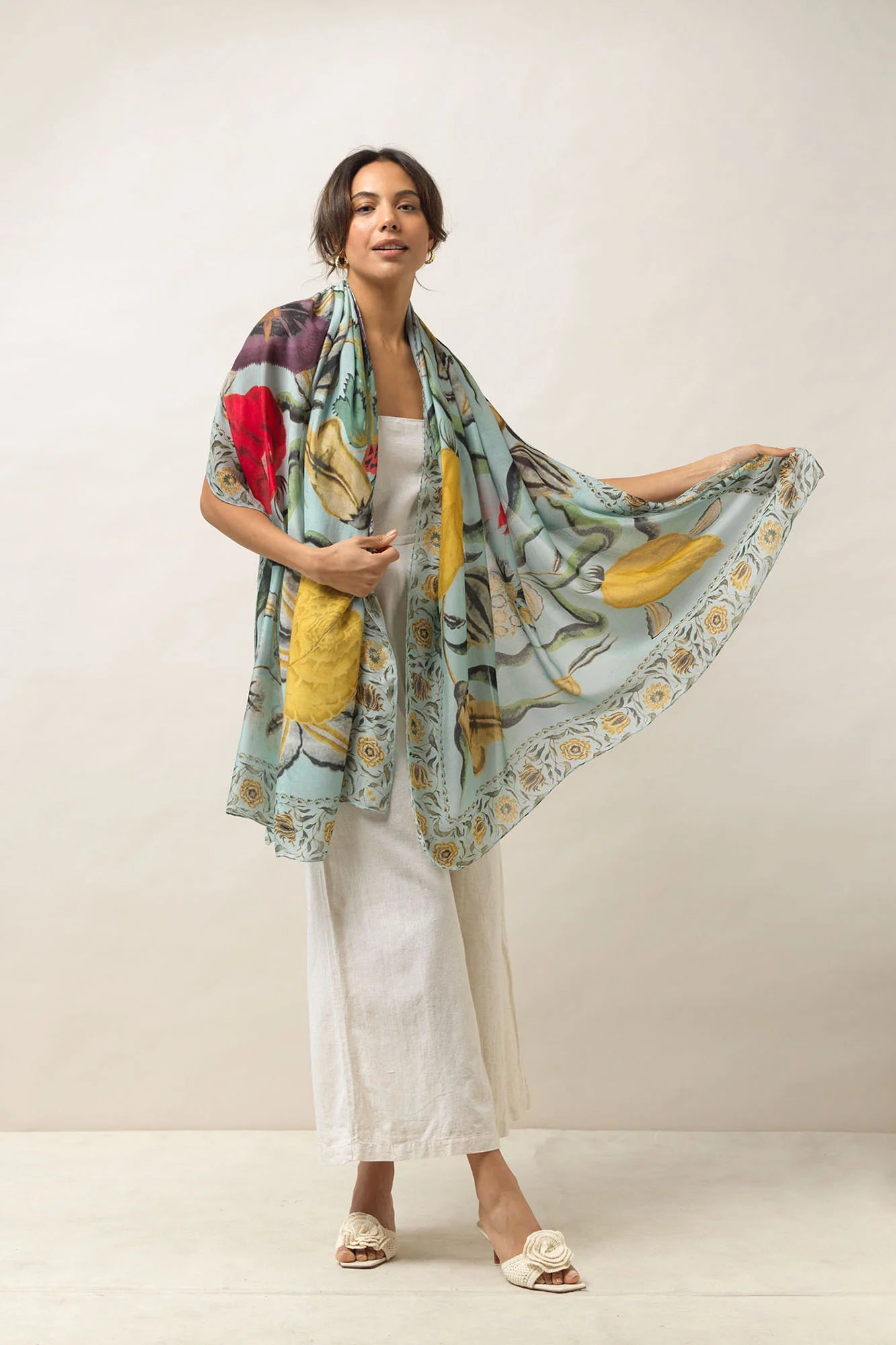 Heliotique Joy Scarf - Aqua