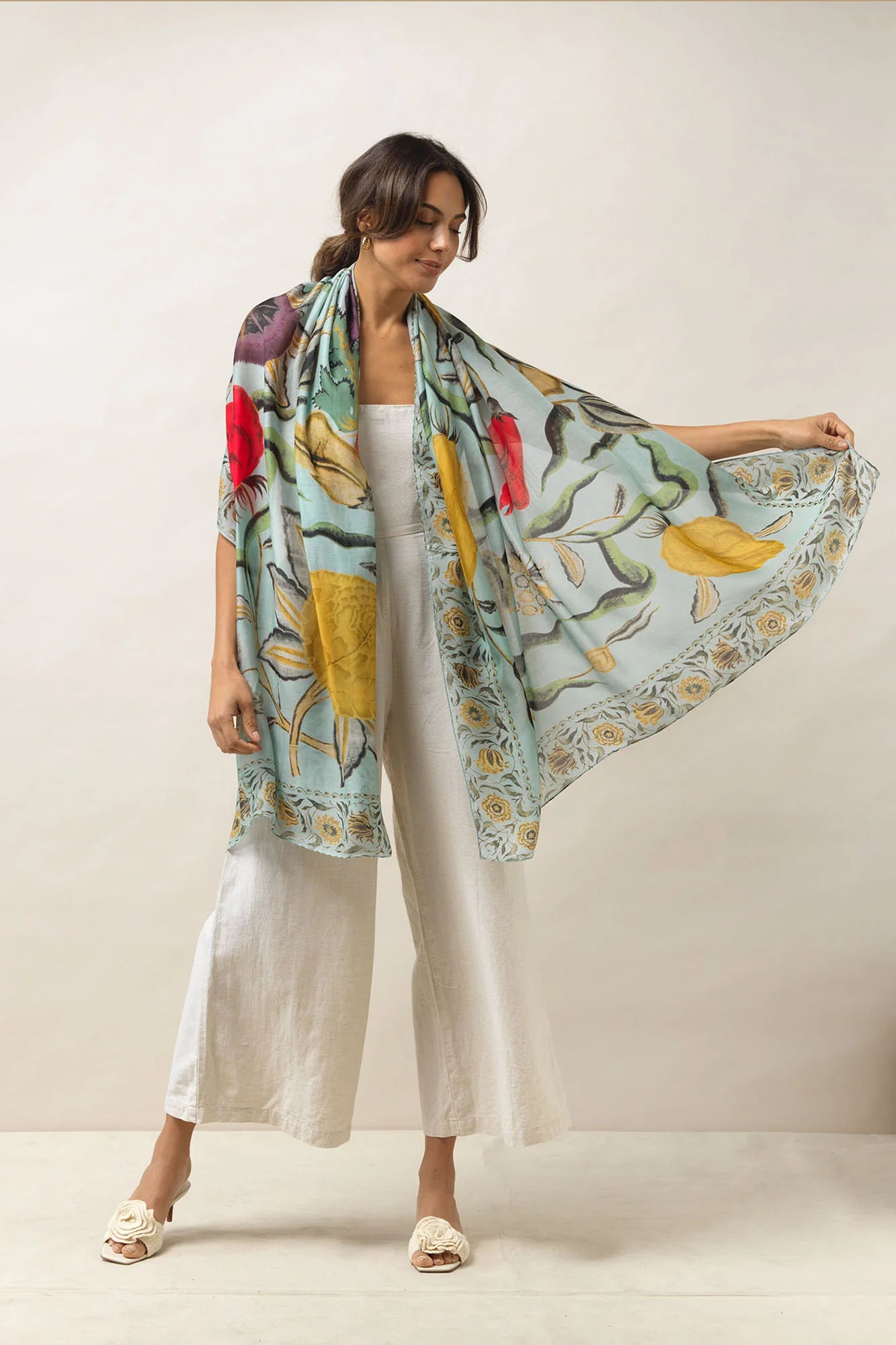 Heliotique Joy Scarf - Aqua