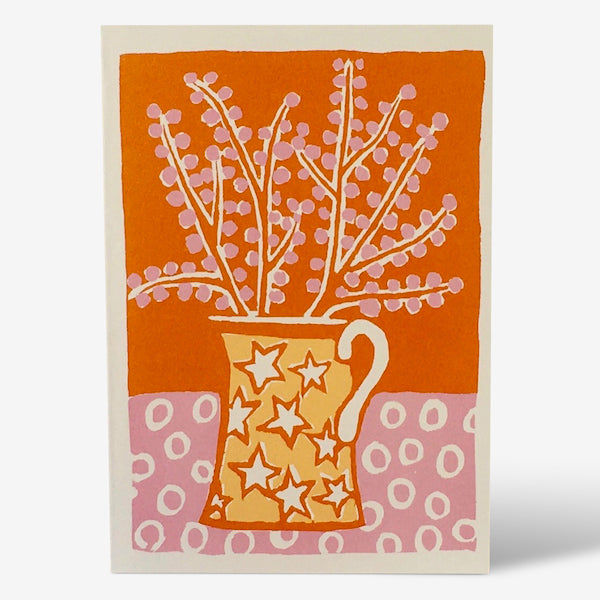 Heliotique | Cambridge Imprint Jug & Blossom Card