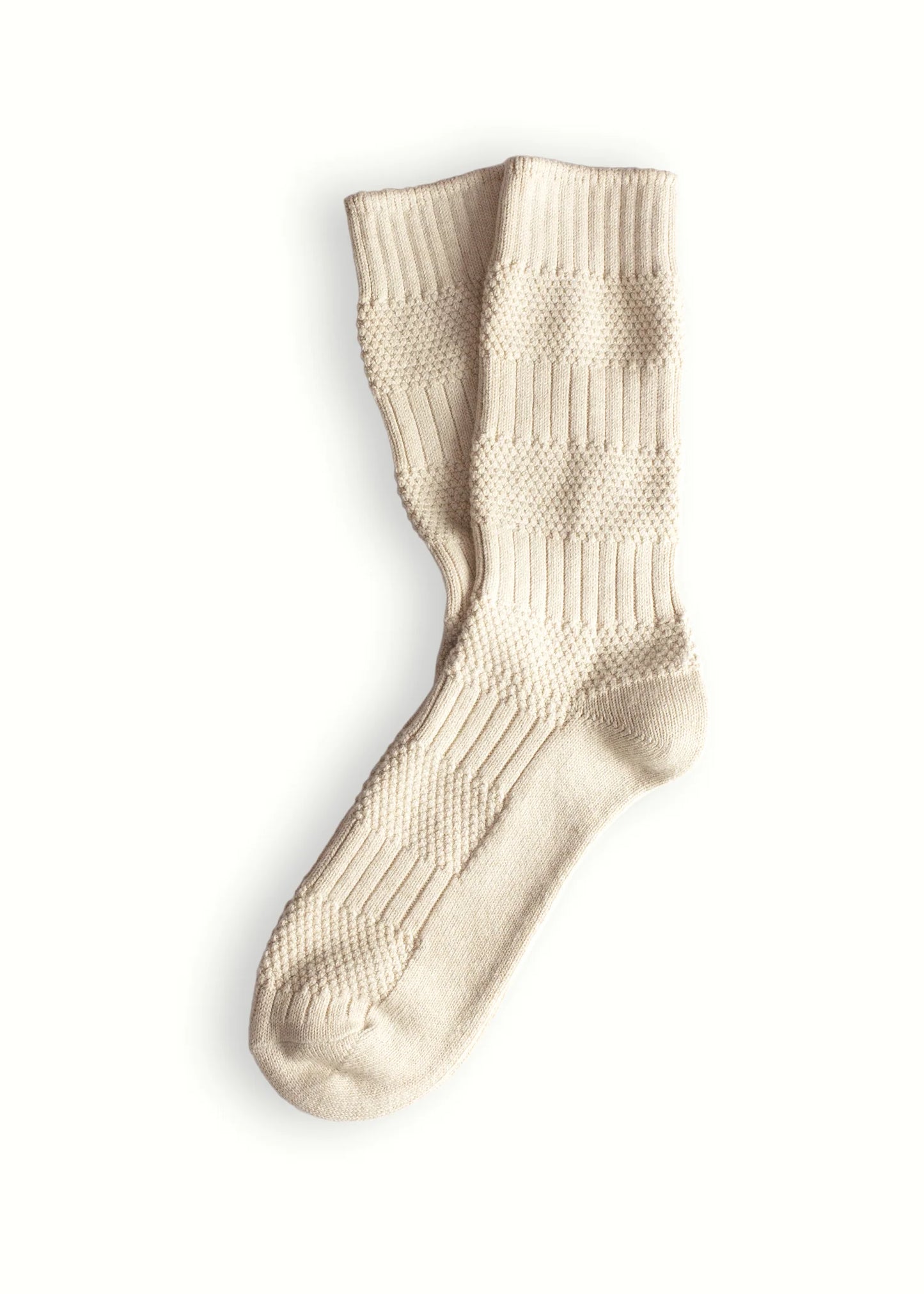 Heliotique | Thunders Love Link Socks - Canale Raw White