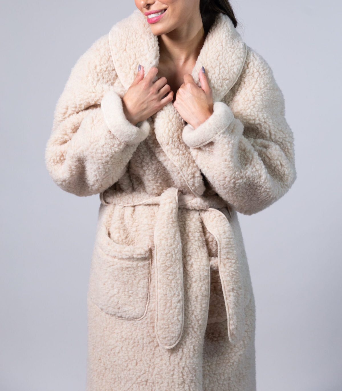 Heliotique | Yoko Wool 100% Wool Dressing Gown