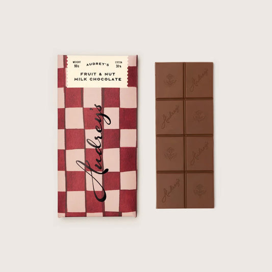 Heliotique | Audrey's Milk 38% Fruit & Nut Chocolate Bar