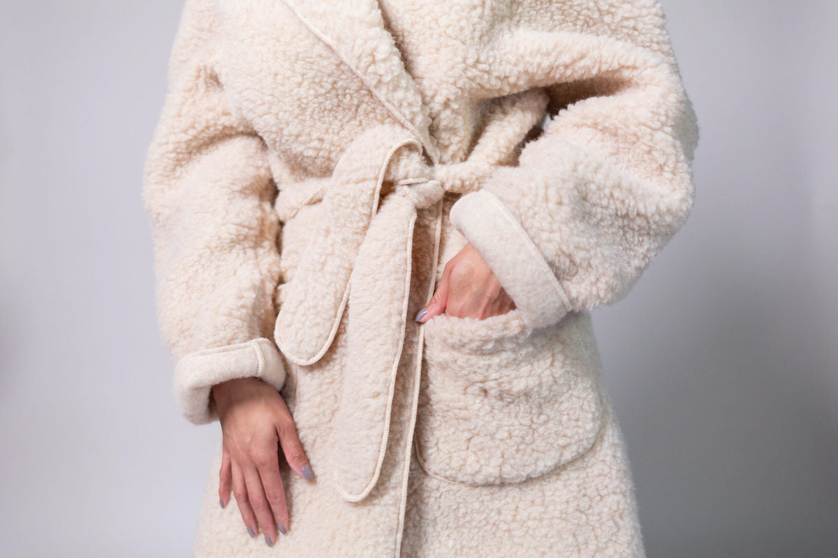 Heliotique | Yoko Wool 100% Wool Dressing Gown