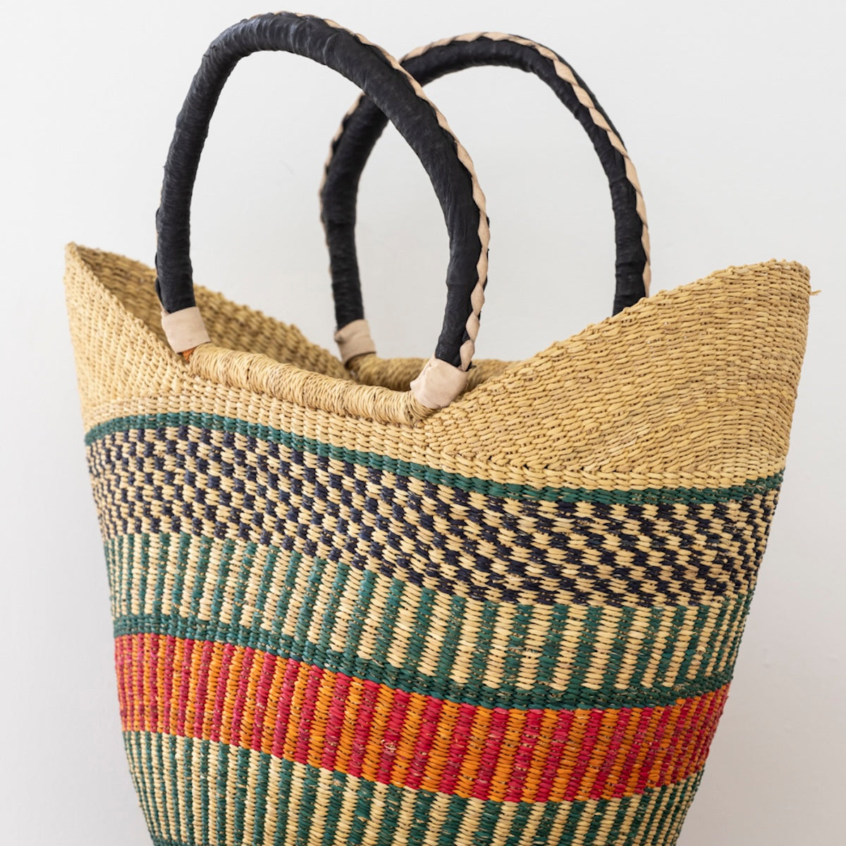Heliotique Handwoven Shopping Basket - Kisi