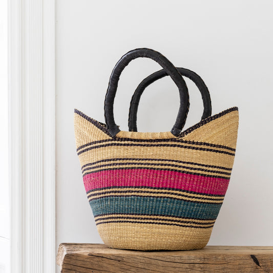 Grand Illusions | Handwoven Shopping Basket - Tema