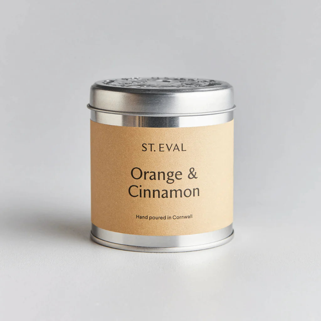 Heliotique | St Eval. Orange & Cinnamon Scented Tin Candle