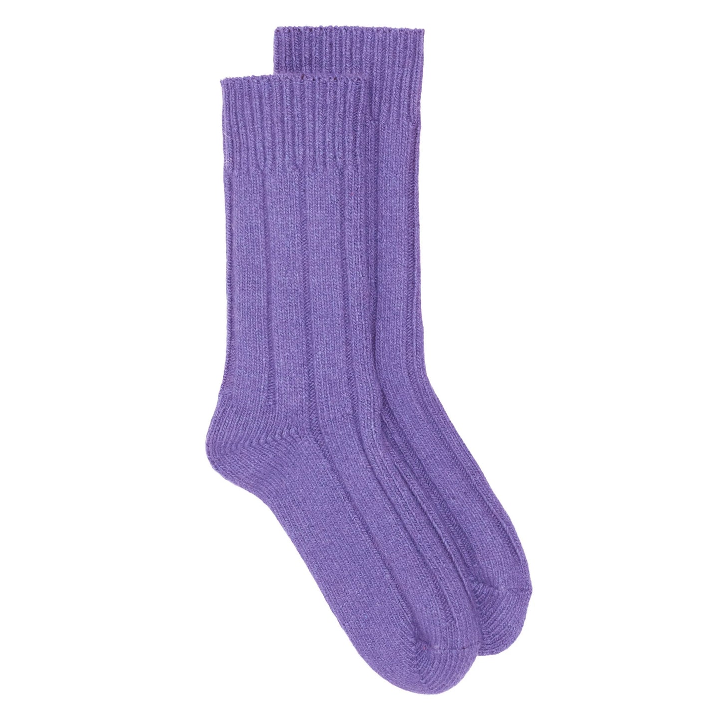 Heliotique Recycled Wool / Cashmere Socks - Lavender Purple