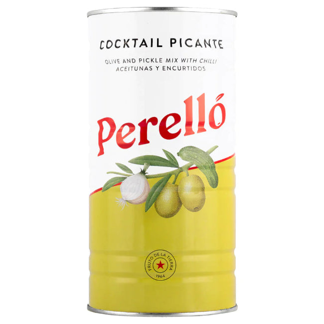 Heliotique | Perello Cocktail Mix Pitted Green Olives - 1.4kg Tin