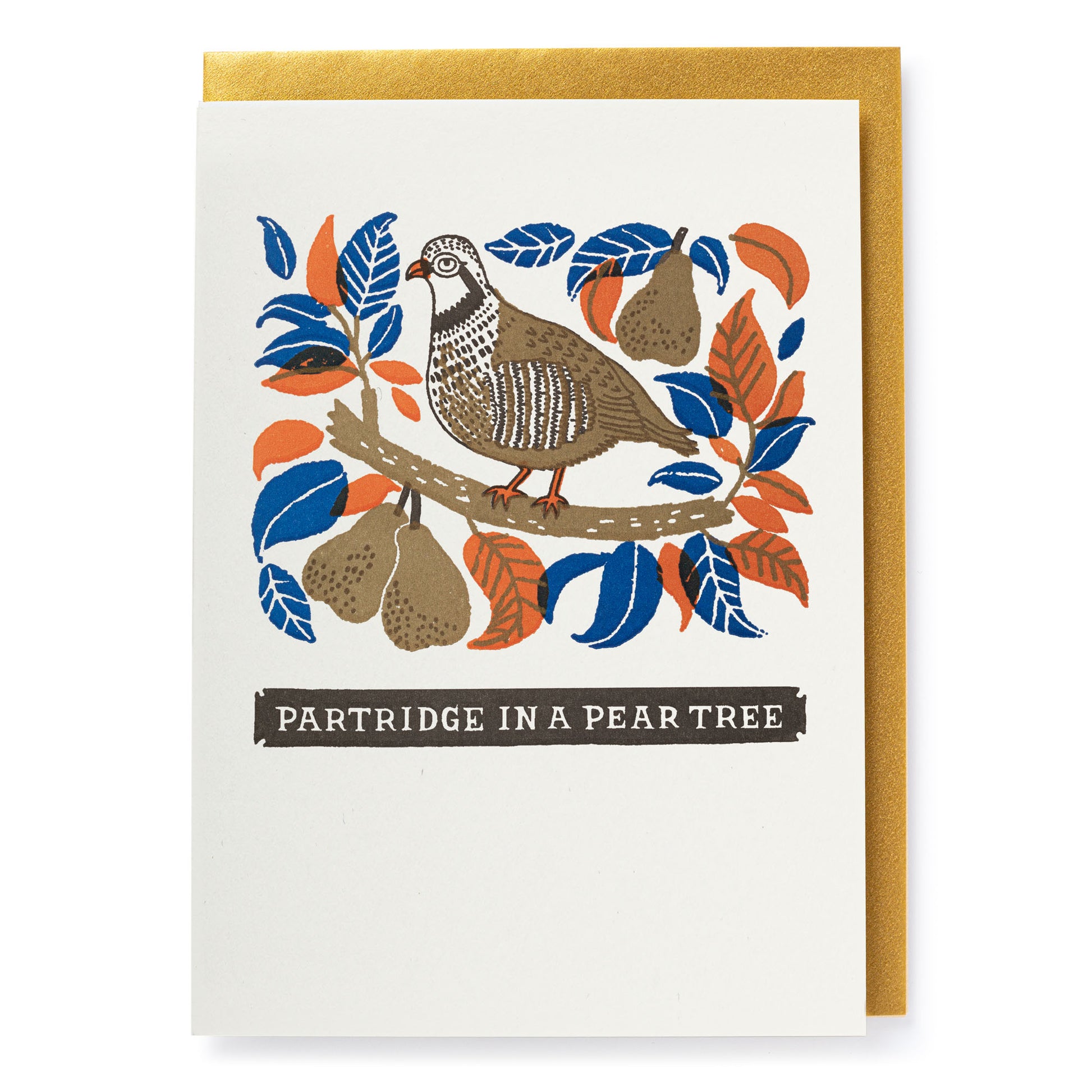 Heliotique Partridge In a Pear Tree Card