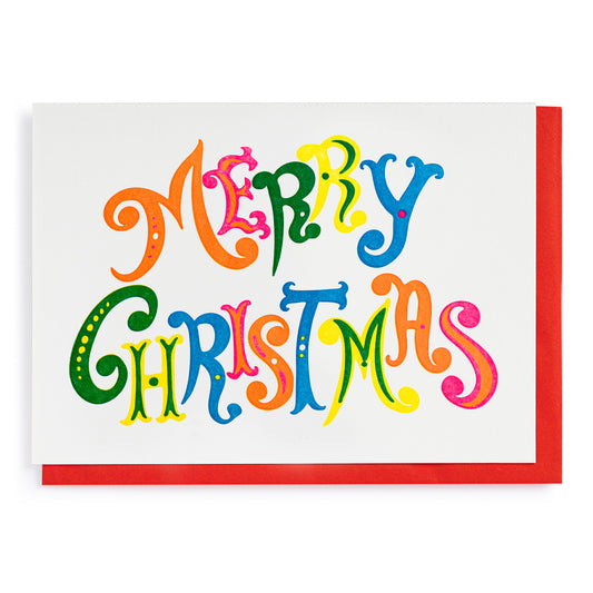 Heliotique Colourful Merry Christmas Card