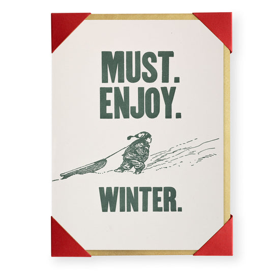 Heliotique | Archivist Gallery Must Enjoy Winter Cards - Pack of 5