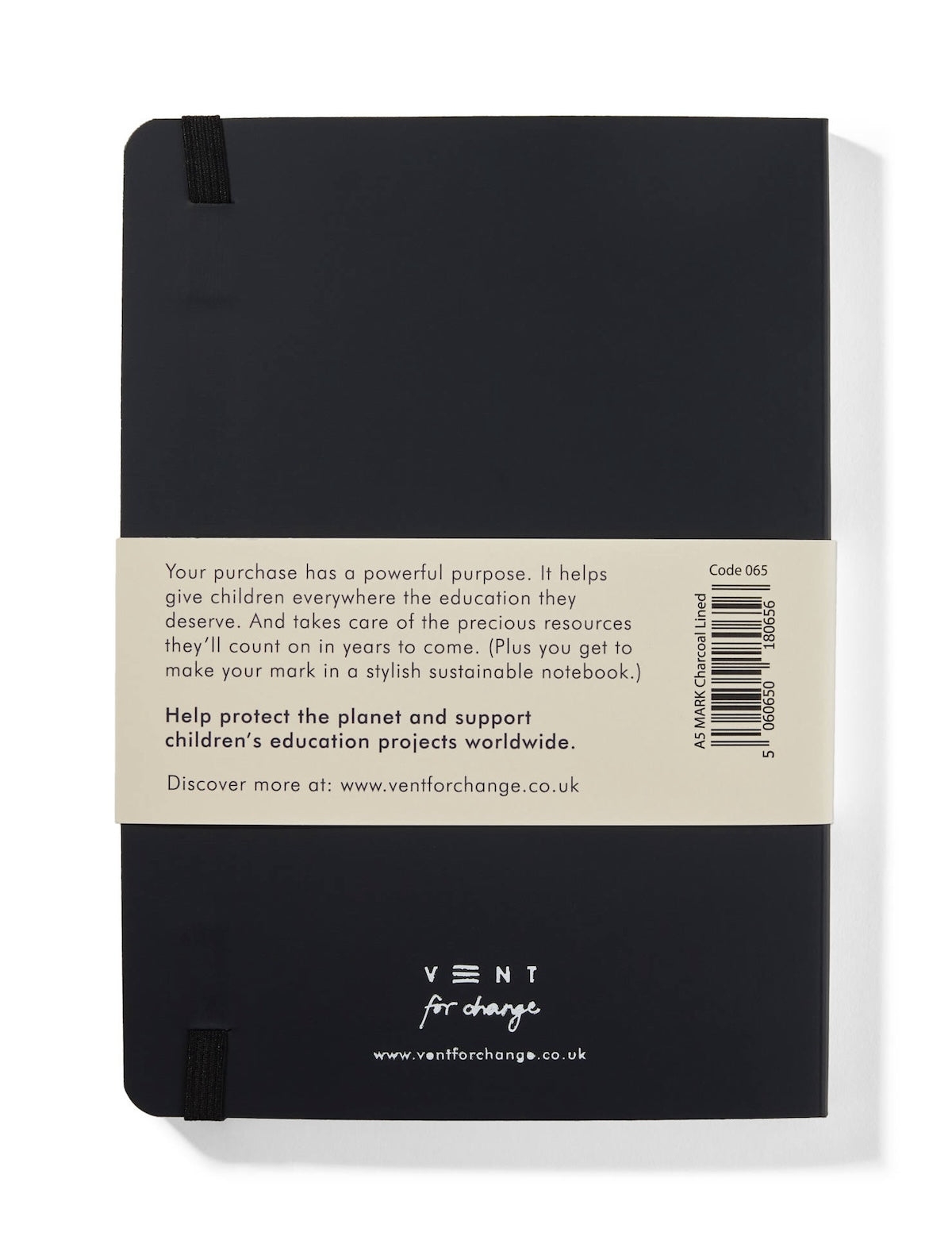 Heliotique | Vent For Change A5 Recycled Leather Lined Notebook