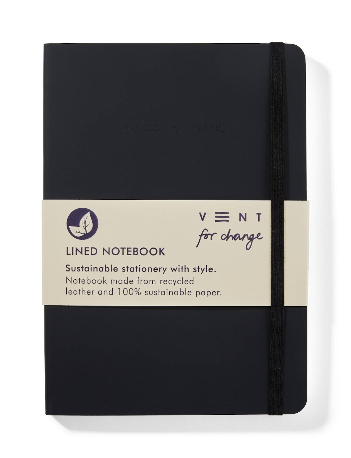 Heliotique | Vent For Change A5 Recycled Leather Lined Notebook