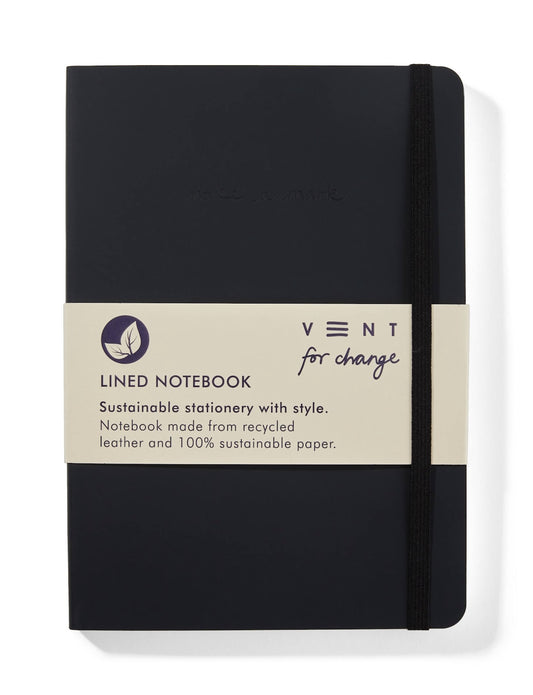 Heliotique | Vent For Change A5 Recycled Leather Lined Notebook