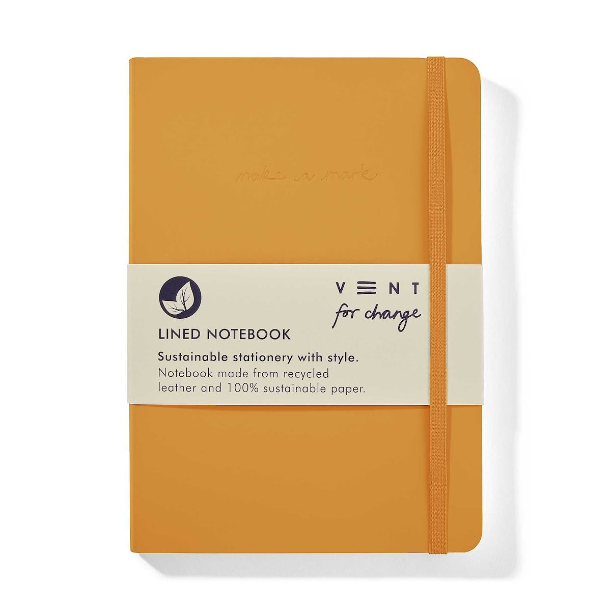Heliotique | Vent For Change A5 Recycled Leather Lined Notebook