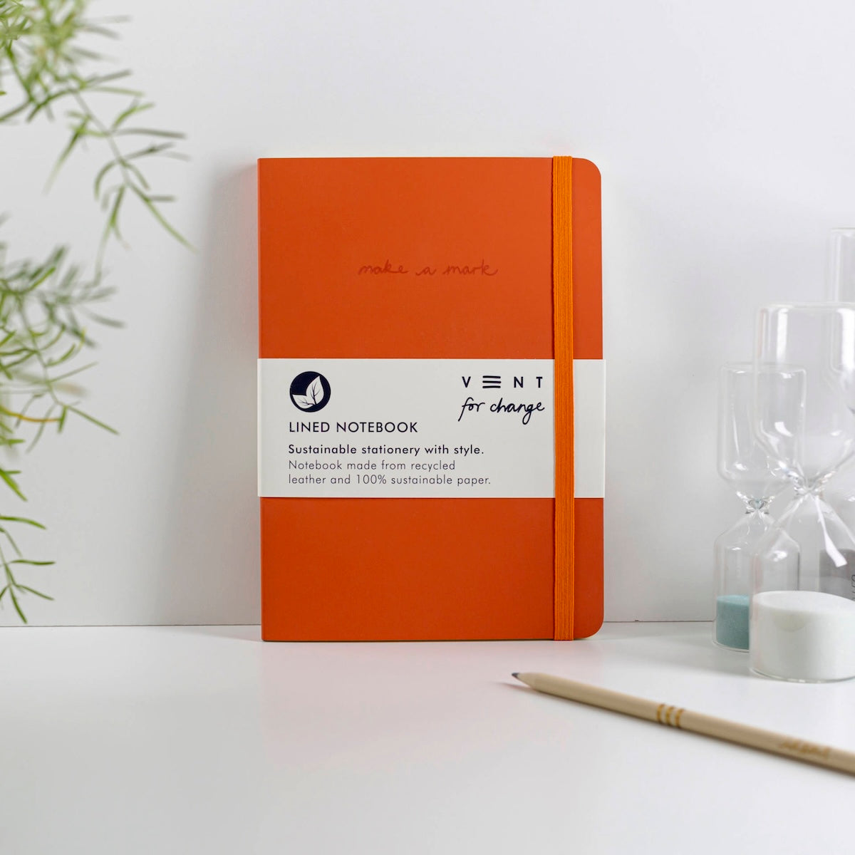 Heliotique | Vent For Change A5 Recycled Leather Lined Notebook