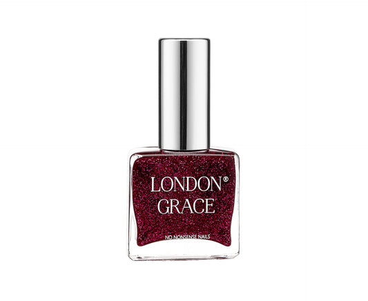 Heliotique | London Grace 'Ruby' Sparkly Berry Nail Polish