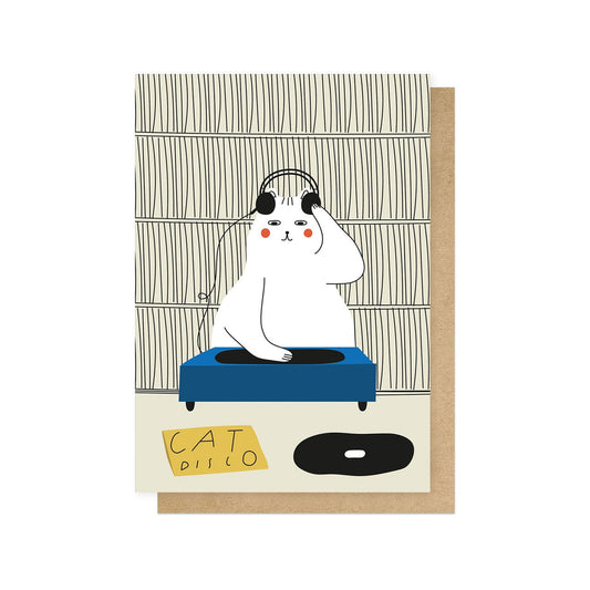 Heliotique | East End Prints Disco Cat Card