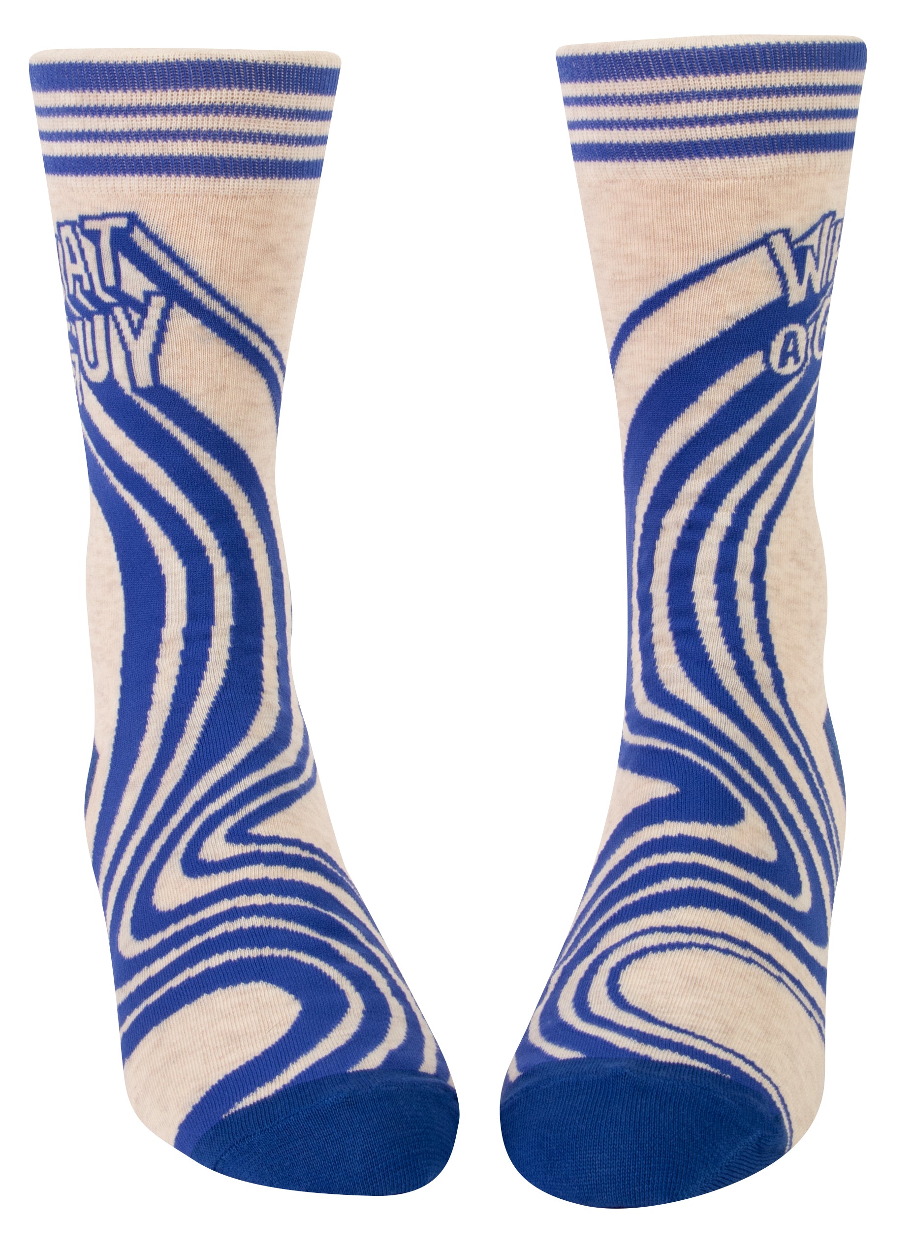 Heliotique | Blue Q What A Guy Socks - Mens
