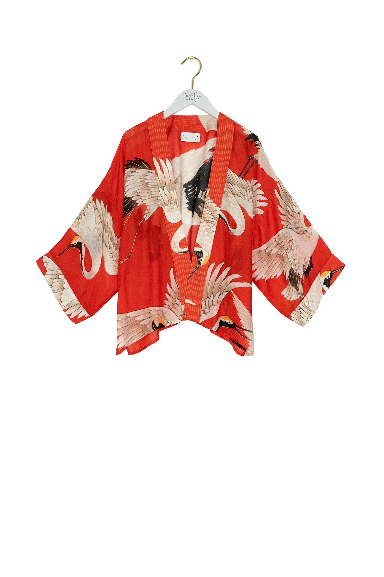 Stork Kimono - Scarlet