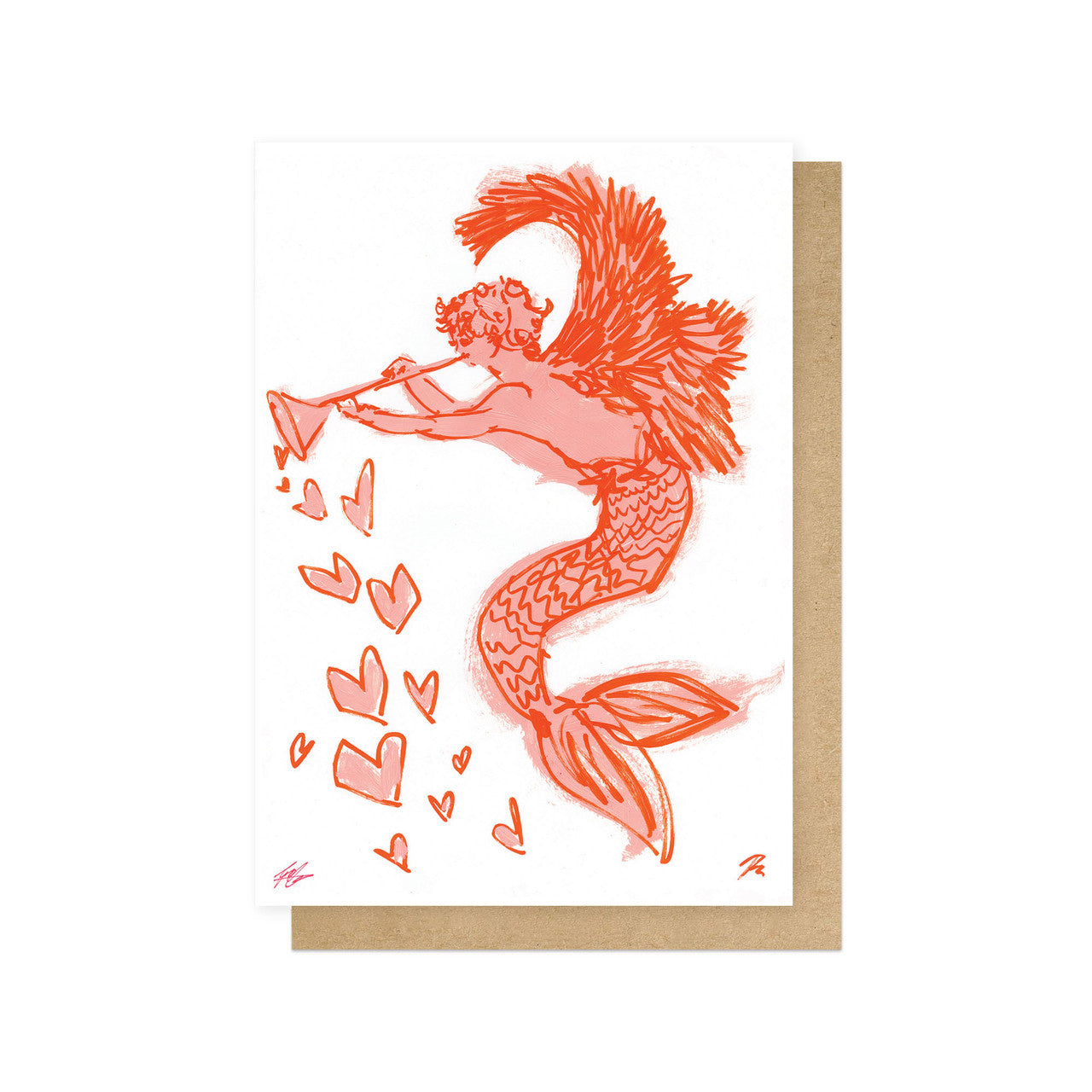 Heliotique | East End Prints Mermaid Cherub Card