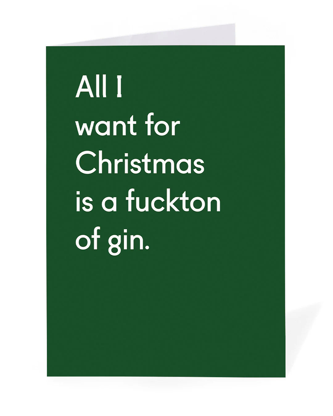 Heliotique | Ohh Deer F*ckton of Gin Christmas Card