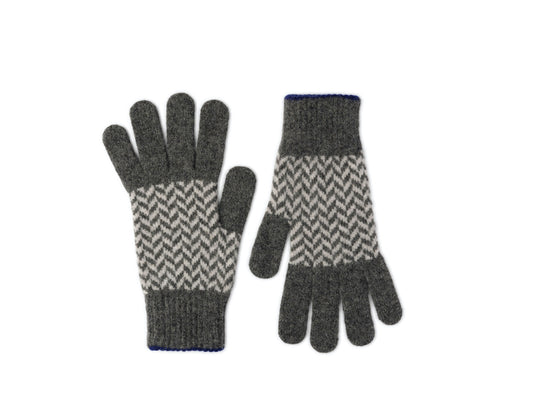 Heliotique | Quinton & Chadwick Men's Herringbone Lambswool Gloves