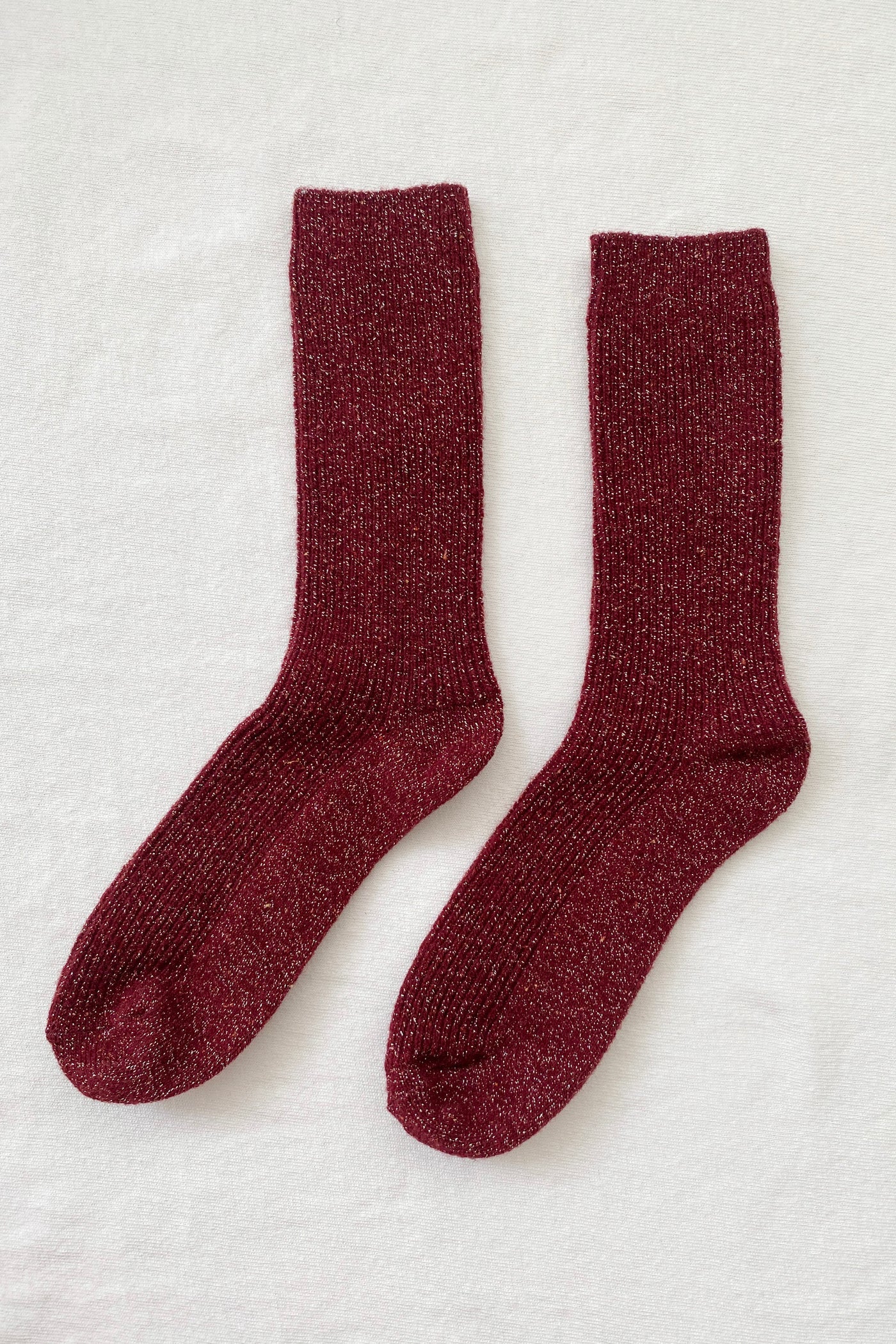 Heliotique | Le Bon Shoppe Winter Sparkle Socks - Wine