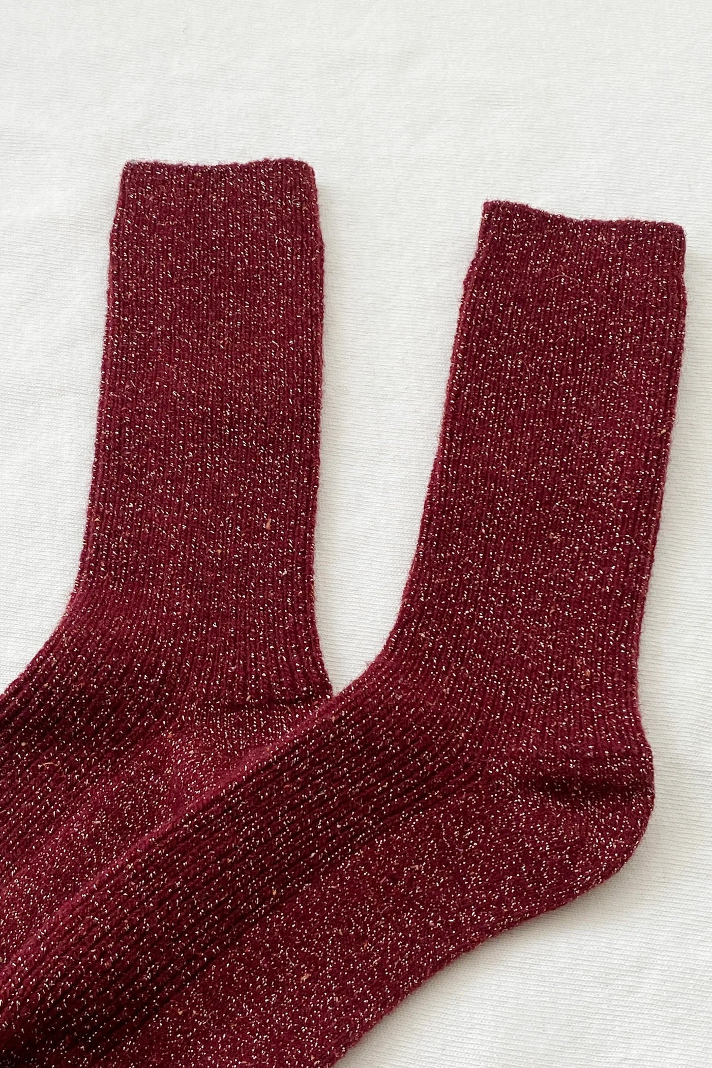 Heliotique | Le Bon Shoppe Winter Sparkle Socks - Wine