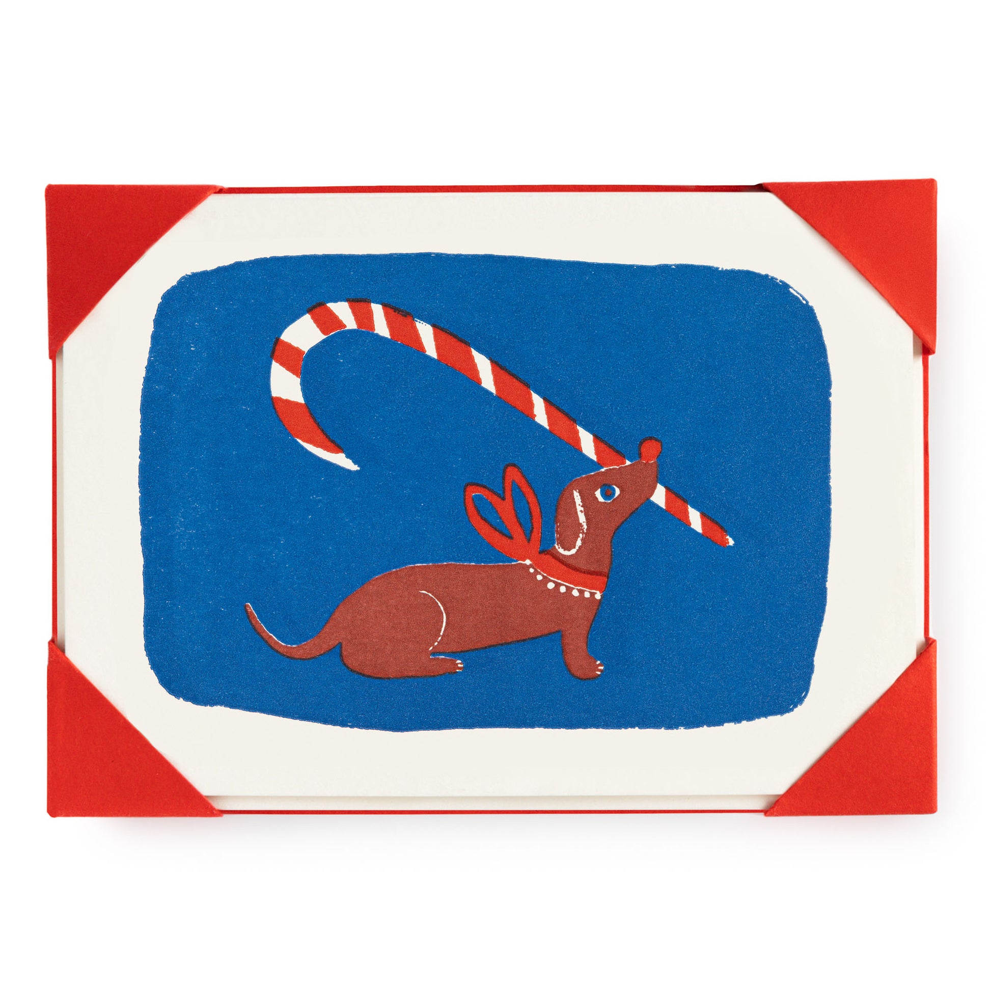 Heliotique | Archivist Gallery Candy Cane Dog Cards - Pack of 5