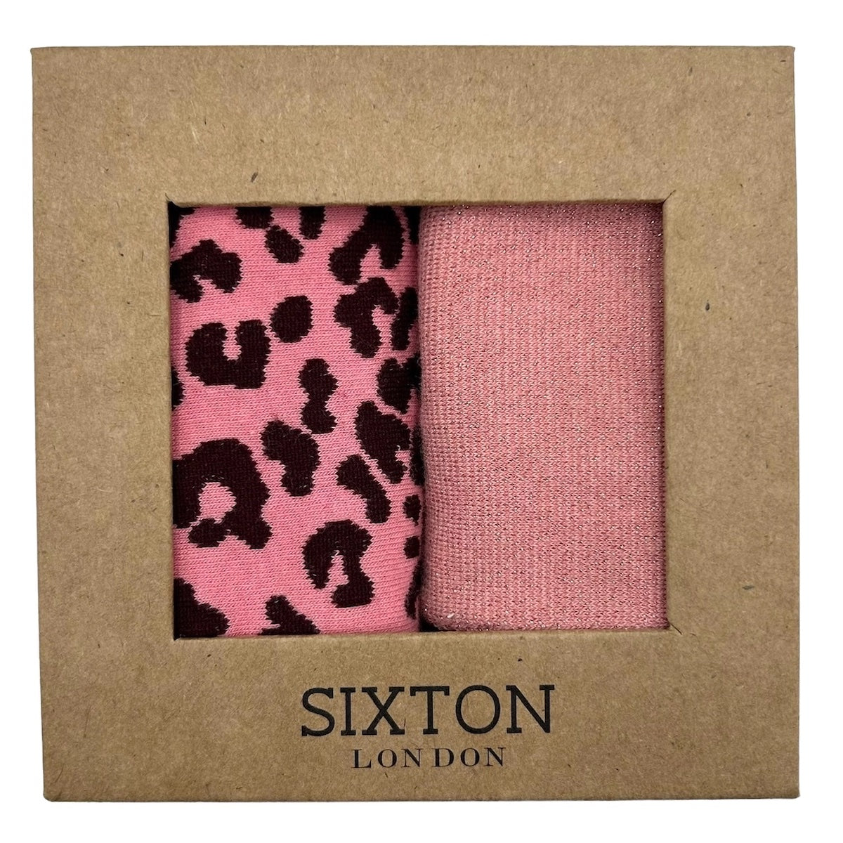 Heliotique | Sixton Sock Box Duo - Tokyo & Leopard Pink