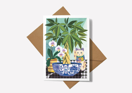 Heliotique | Printer Johnson Money Tree Greeting Card