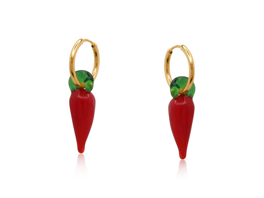 Heliotique Chilli Hoop Earrings