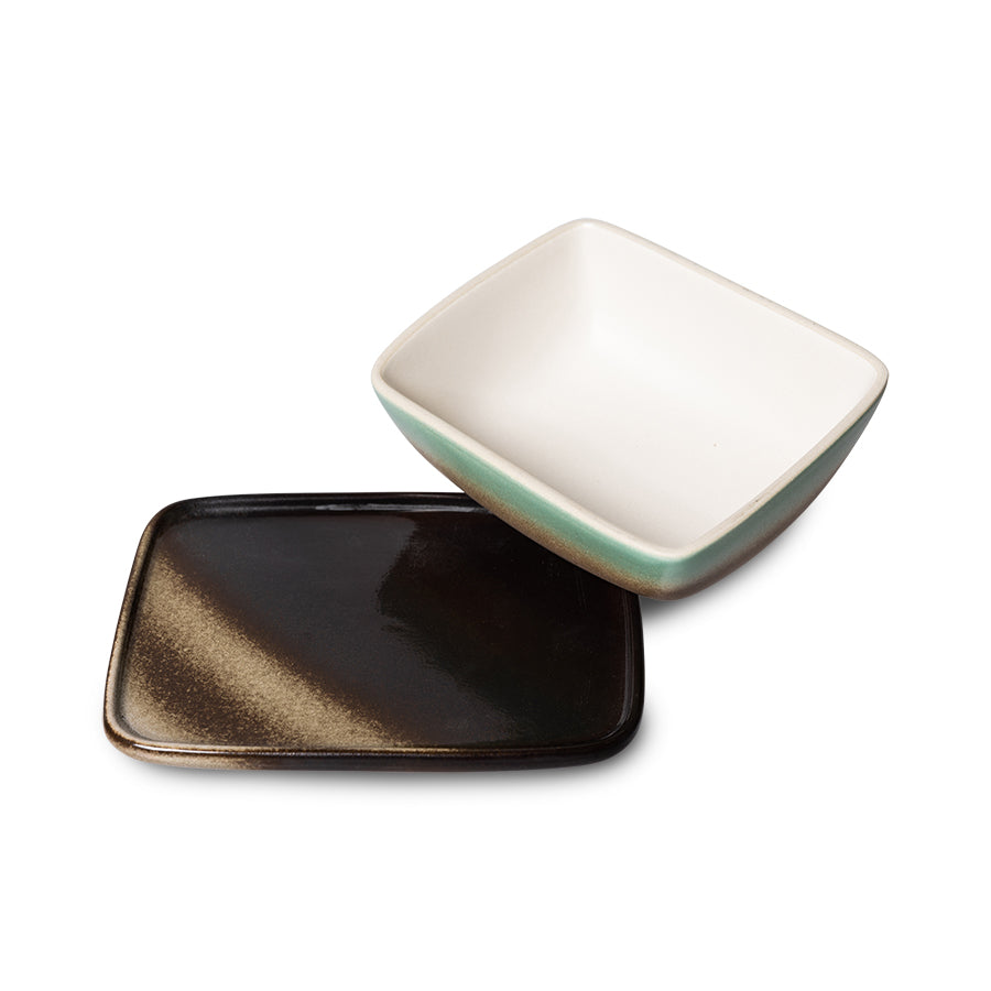 Heliotique 70's Ceramic Butter Dish