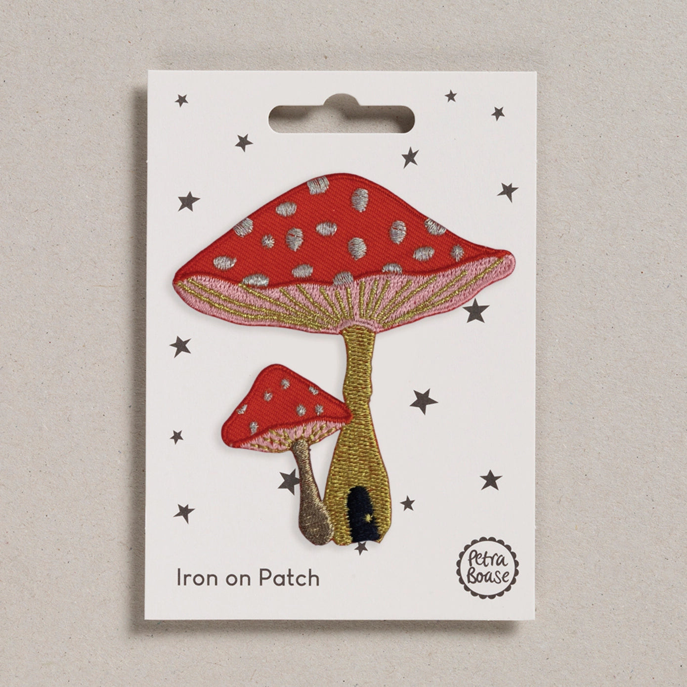 Heliotique Iron On Patch - Toadstools